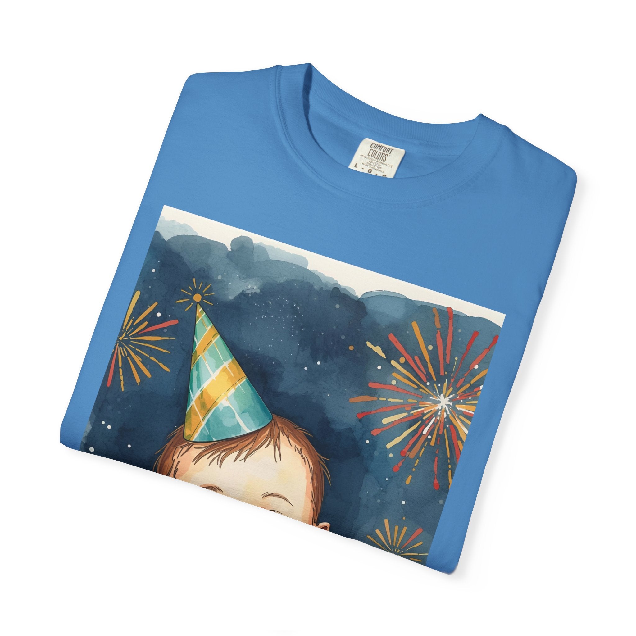 New Year's Baby T-Shirt, Unisex Garment-Dyed Tee, Cute Holiday Shirt, Baby Celebration Apparel, Party Outfit, New Year Gift