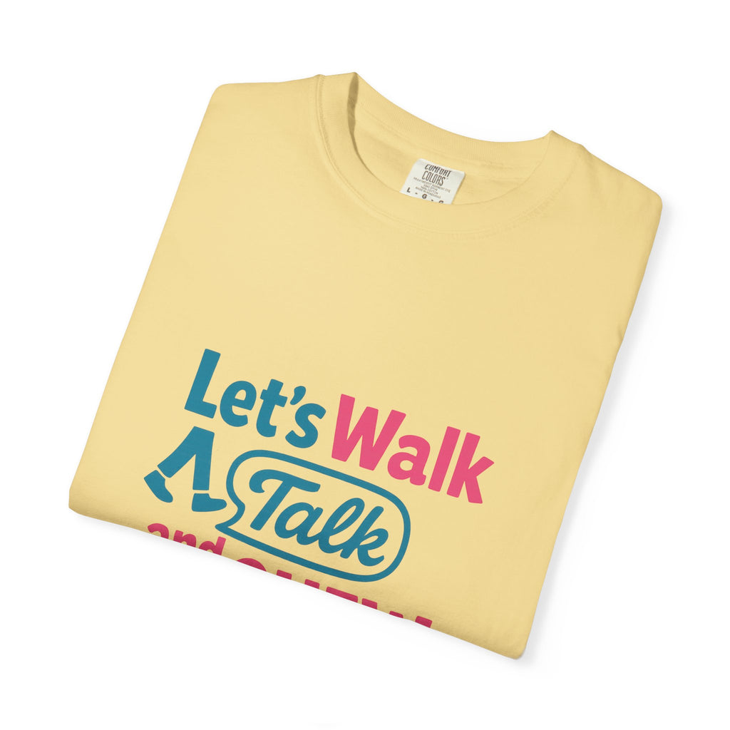 Let's Walk Talk And Chew Gum Funny/ Sarcastic T-shirt | Fun Gift for Friends, Casual Daily Wear, Birthday, Gag Gift, Conversation Starter