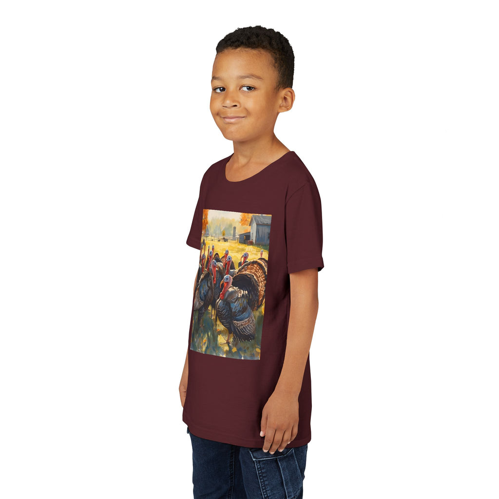 Thanksgiving Turkey Youth Short Sleeve Tee