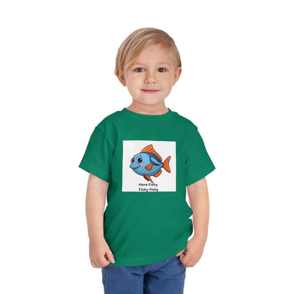 Here Fishy Fishy Fishy Toddler Short Sleeve Tee