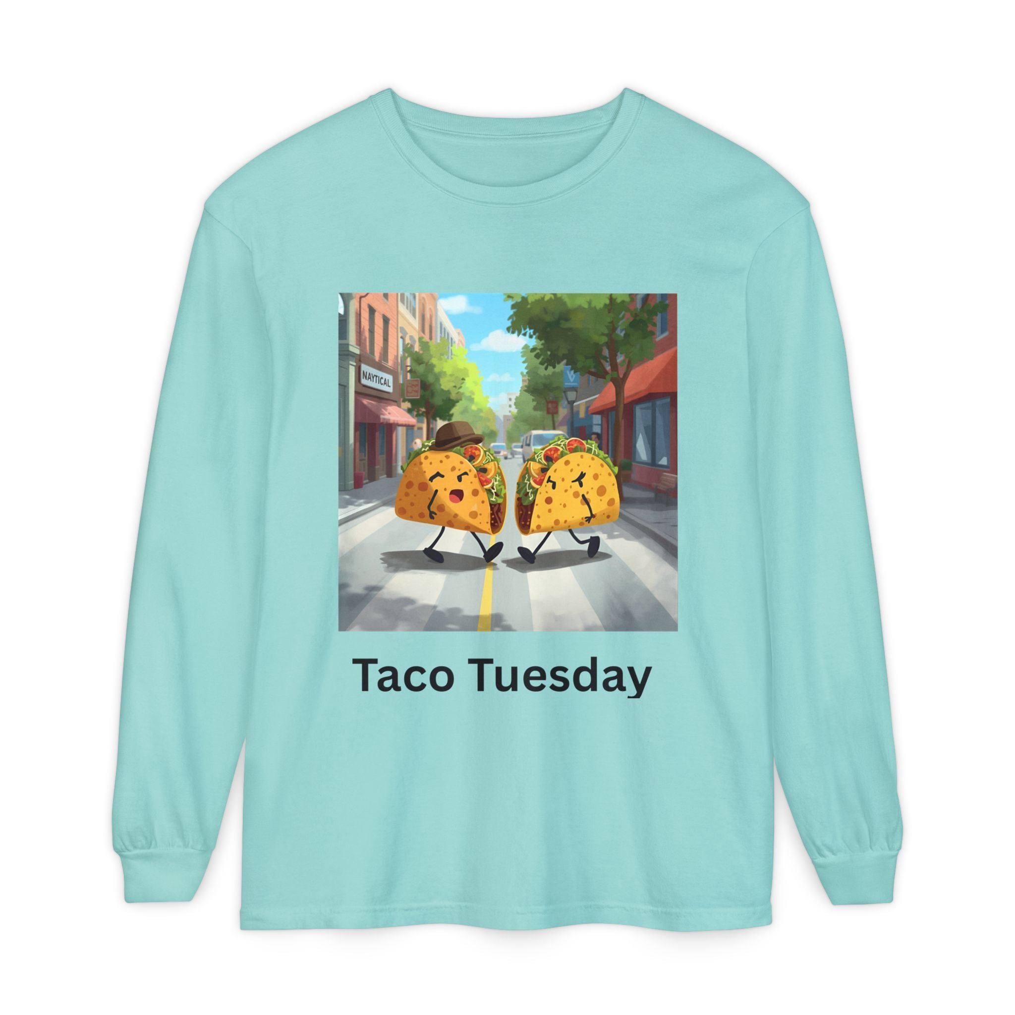 Taco Tuesday Unisex Garment-dyed Long Sleeve T-Shirt