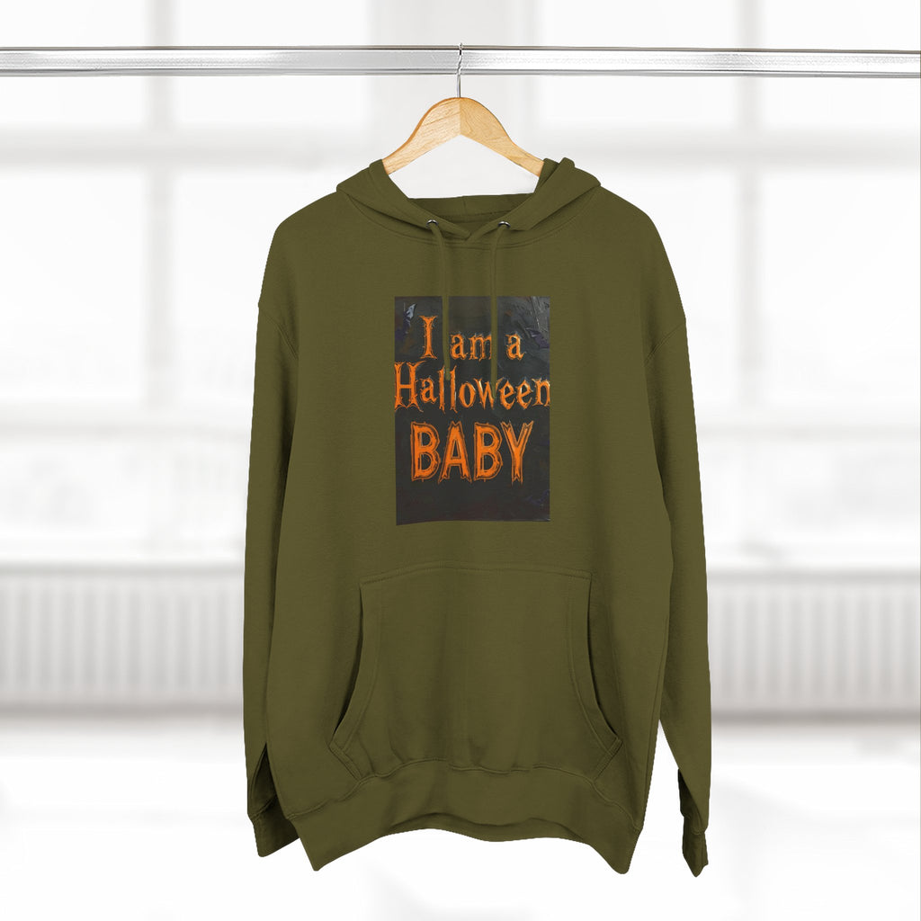 I Am A Halloween Baby Three-Panel Fleece Hoodie