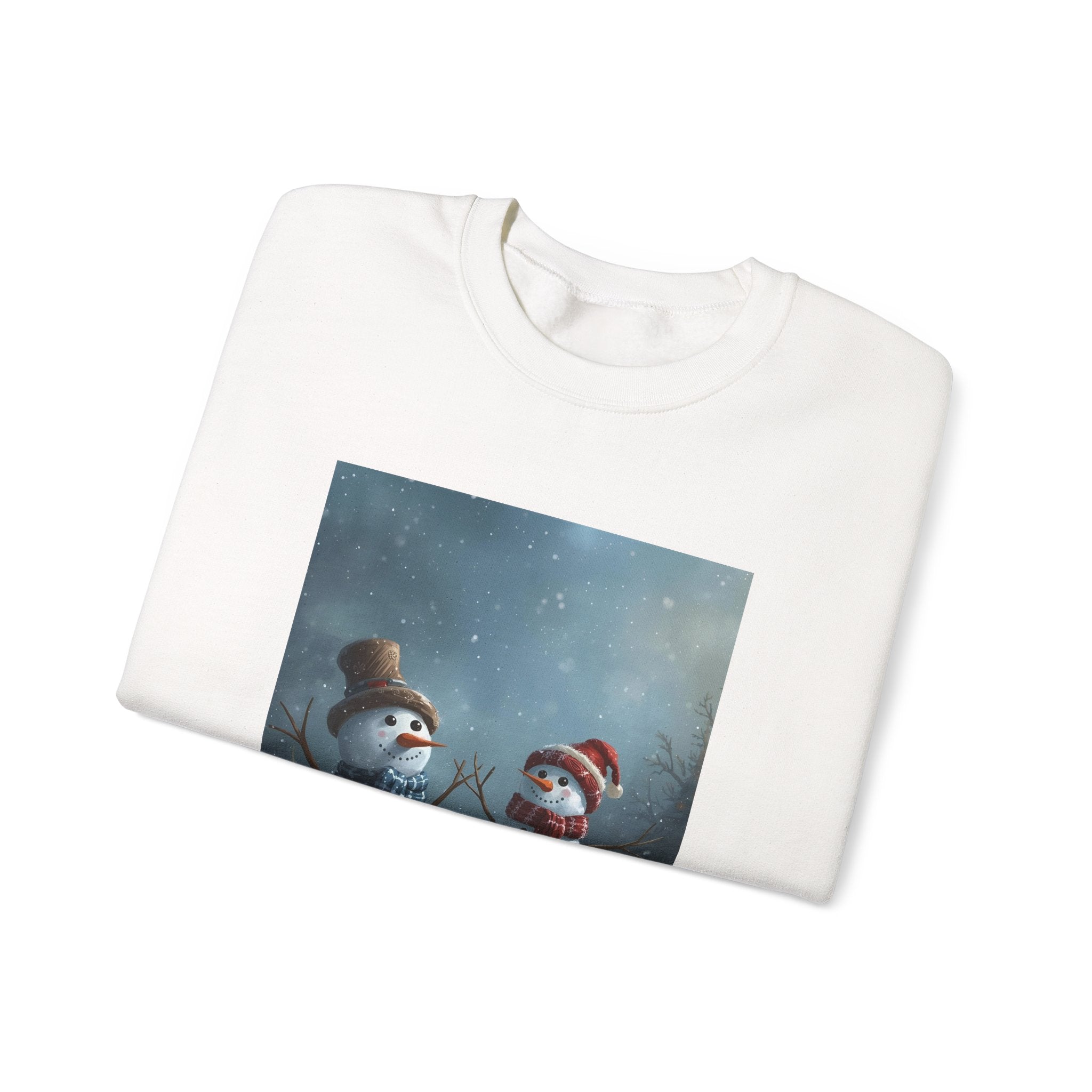 Christmas Snowman Winter Wonderland Sweatshirt - Cozy Crewneck with Snowman Design, Holiday Gift, Christmas Apparel, Winter Fashion, Seasonal Comfort