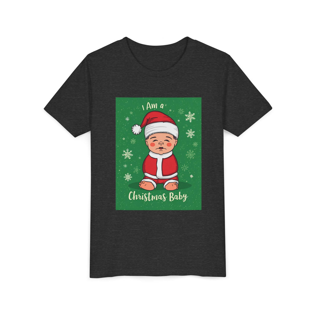I Am A Christmas Baby Youth Short Sleeve Tee