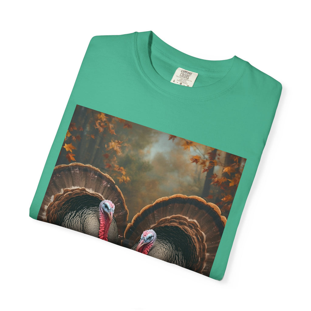 Thanksgiving Turkey Graphic Tee, Unisex Gift for Fall, Harvest Party Shirt, Cute Casual Outfit, Family Gathering Apparel