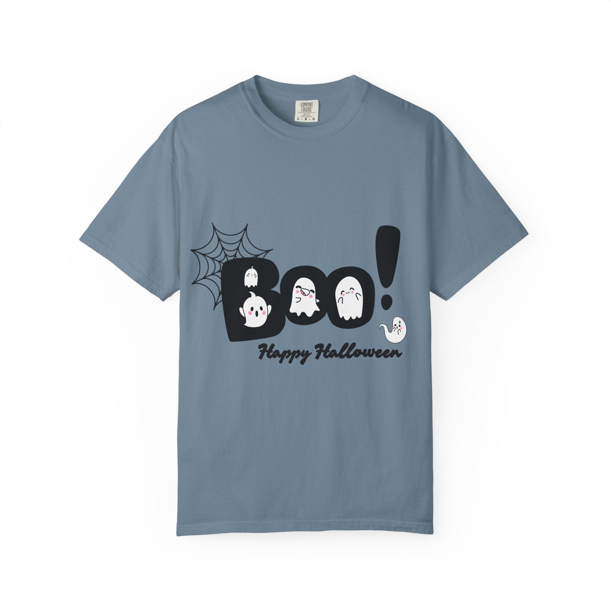 Halloween Boo T-Shirt, Spooky Fun Tee for Halloween, Unisex Ghost Shirt, Boo! Halloween Gift, Fall Celebration Apparel
