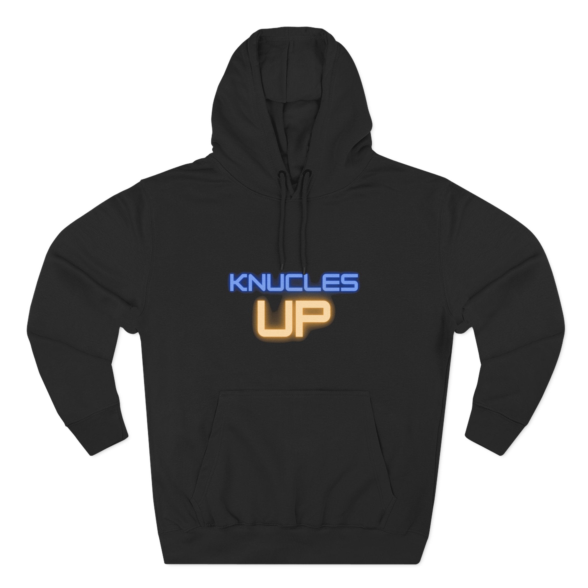 Knuckles Up Fleece Hoodie - Cozy Streetwear for Everyday Adventure, Gift for Him, Her, Cool Casual Attire, Relaxed Vibe