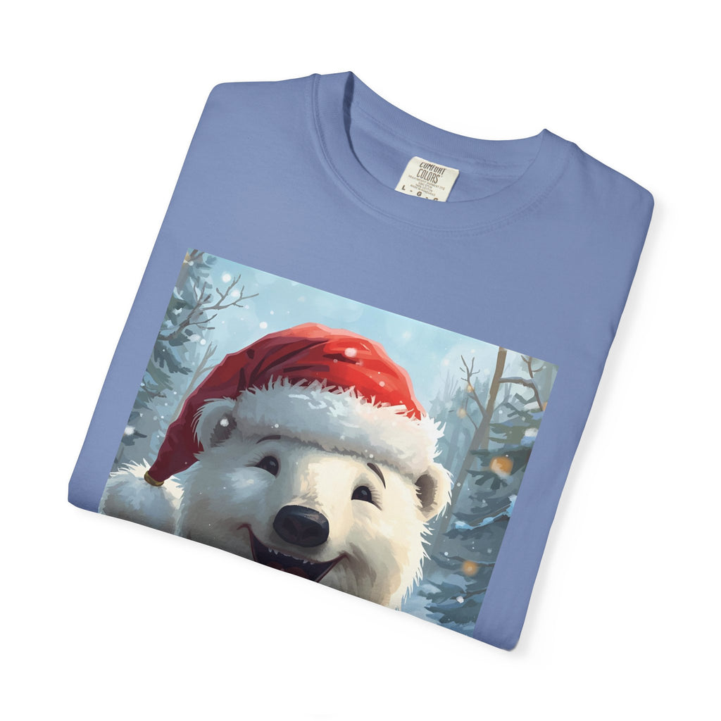 Christmas Polar Bear T-Shirt, Holiday Tee, Winter Apparel, Gift For Animal Lovers, Festive Casual Wear