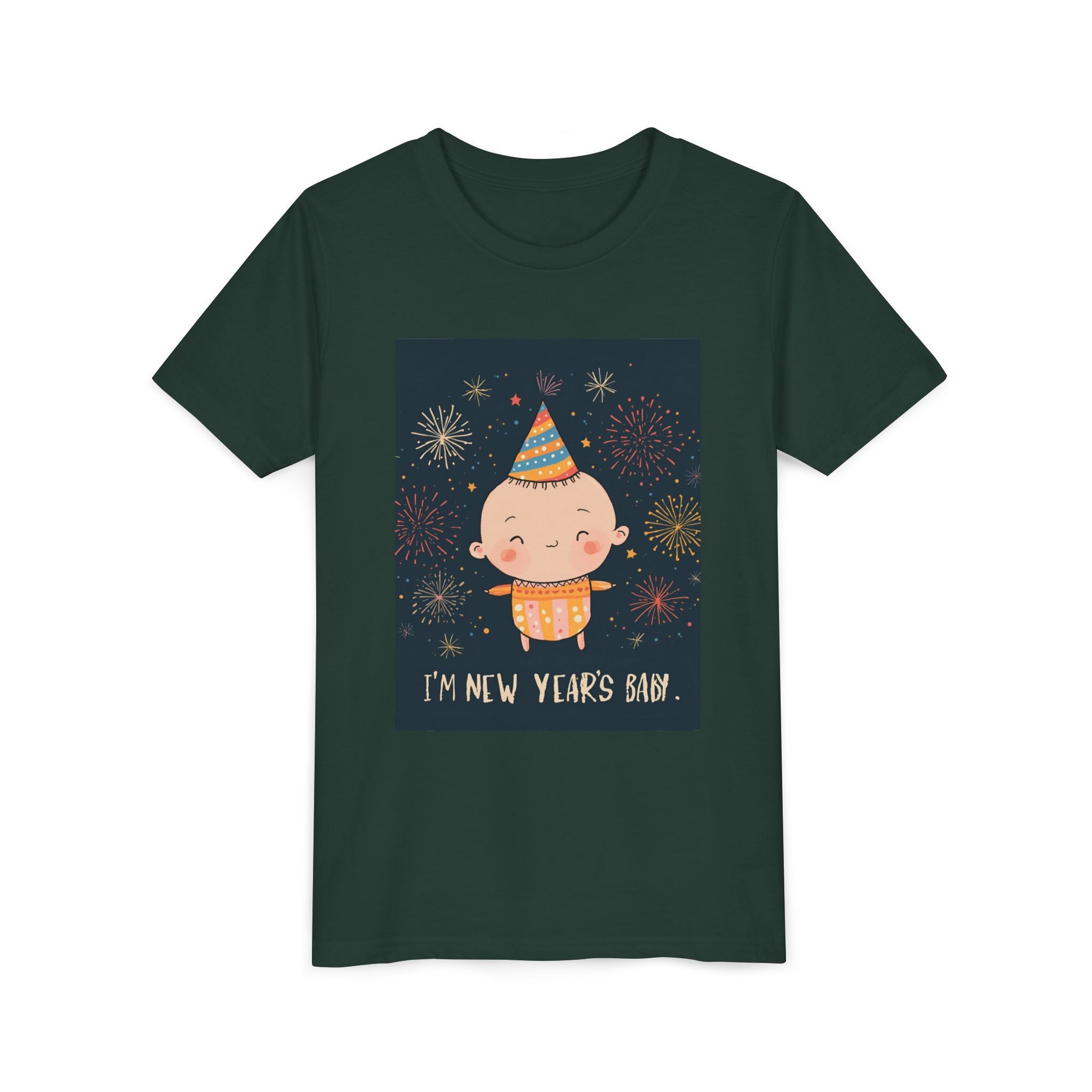 I Am A New Years Baby Youth Short Sleeve Tee