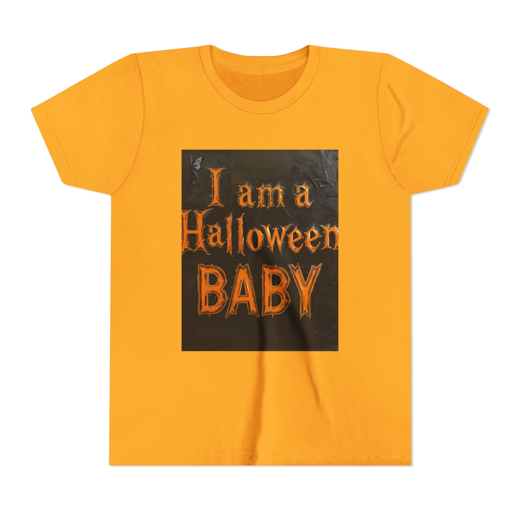 I Am A Halloween Baby Youth Short Sleeve Tee