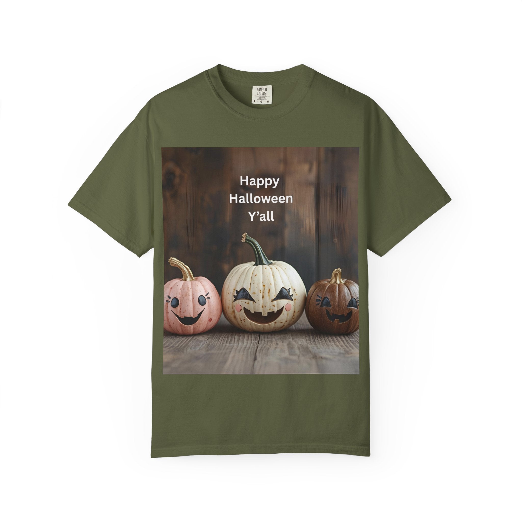 Happy Halloween Y'all T-shirt, Fall Pumpkin Tee, Unisex Halloween Apparel, Cute Halloween Gift, Autumn Wardrobe Essential