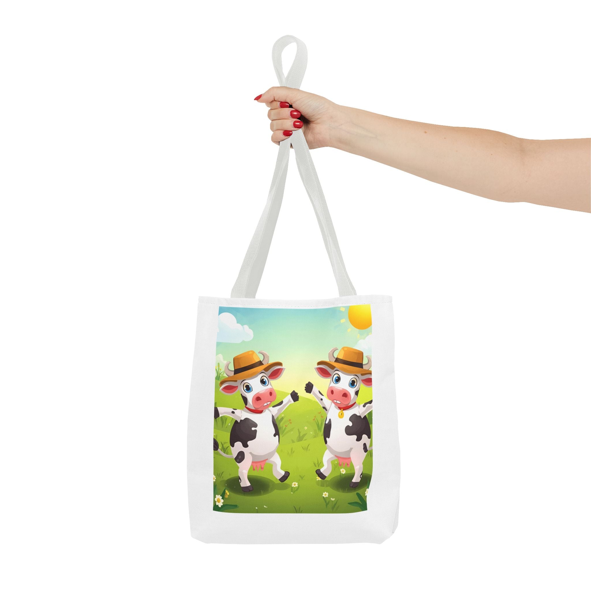 Cute Cow Tote Bag, Farm Animal Lover Gift, Eco-Friendly Shopping Bag, Fun Grocery Tote, Kids' Cartoon Bag