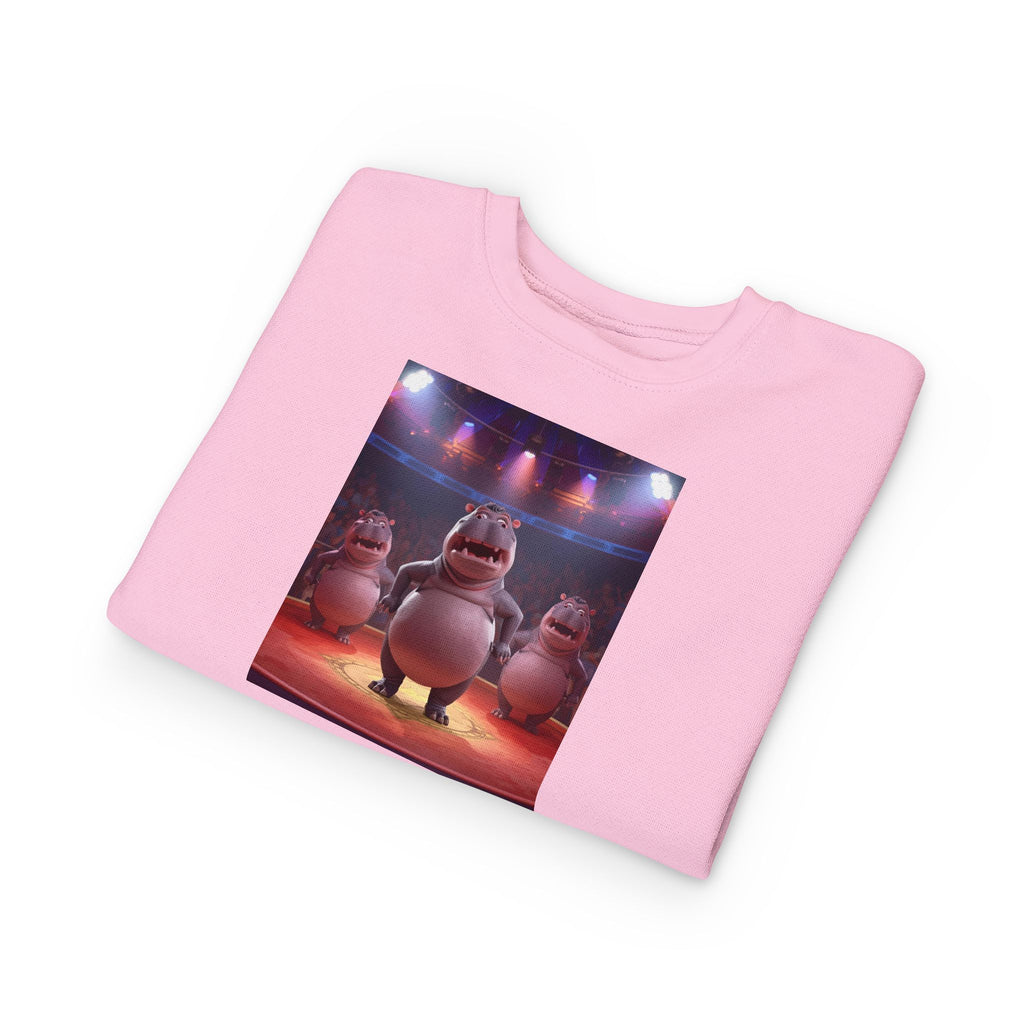 Hippo Funny Toddler Sweatshirt