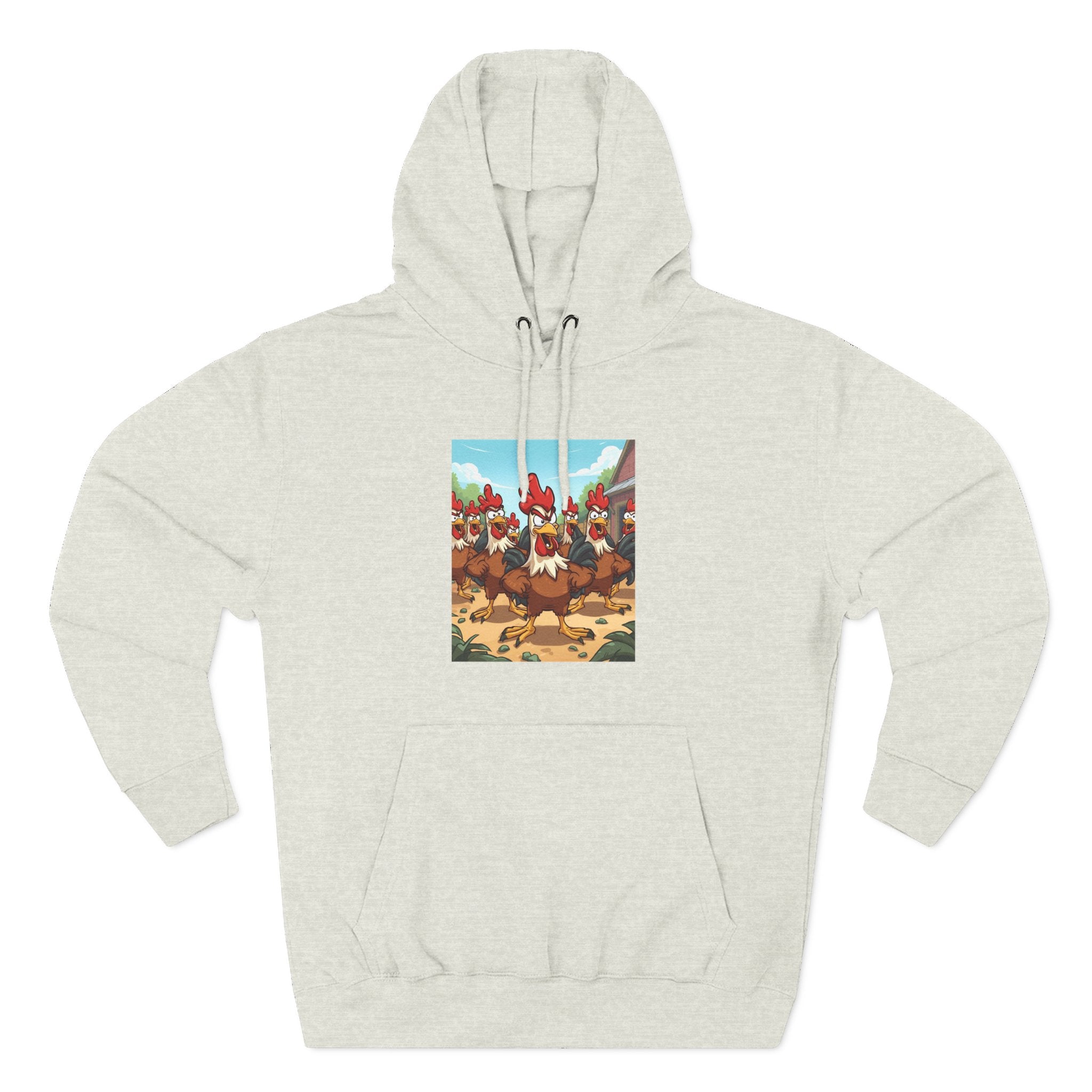 Chicken Funny Three-Panel Fleece Hoodie