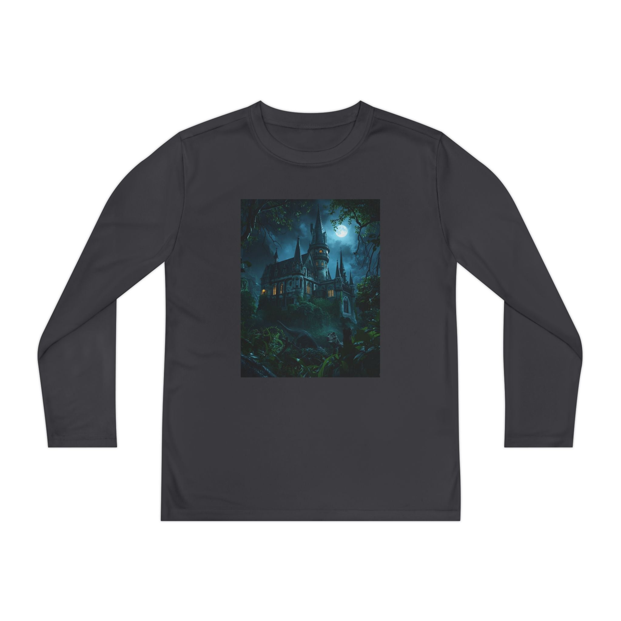 Mystical Night Scene Youth Long Sleeve Competitor Tee