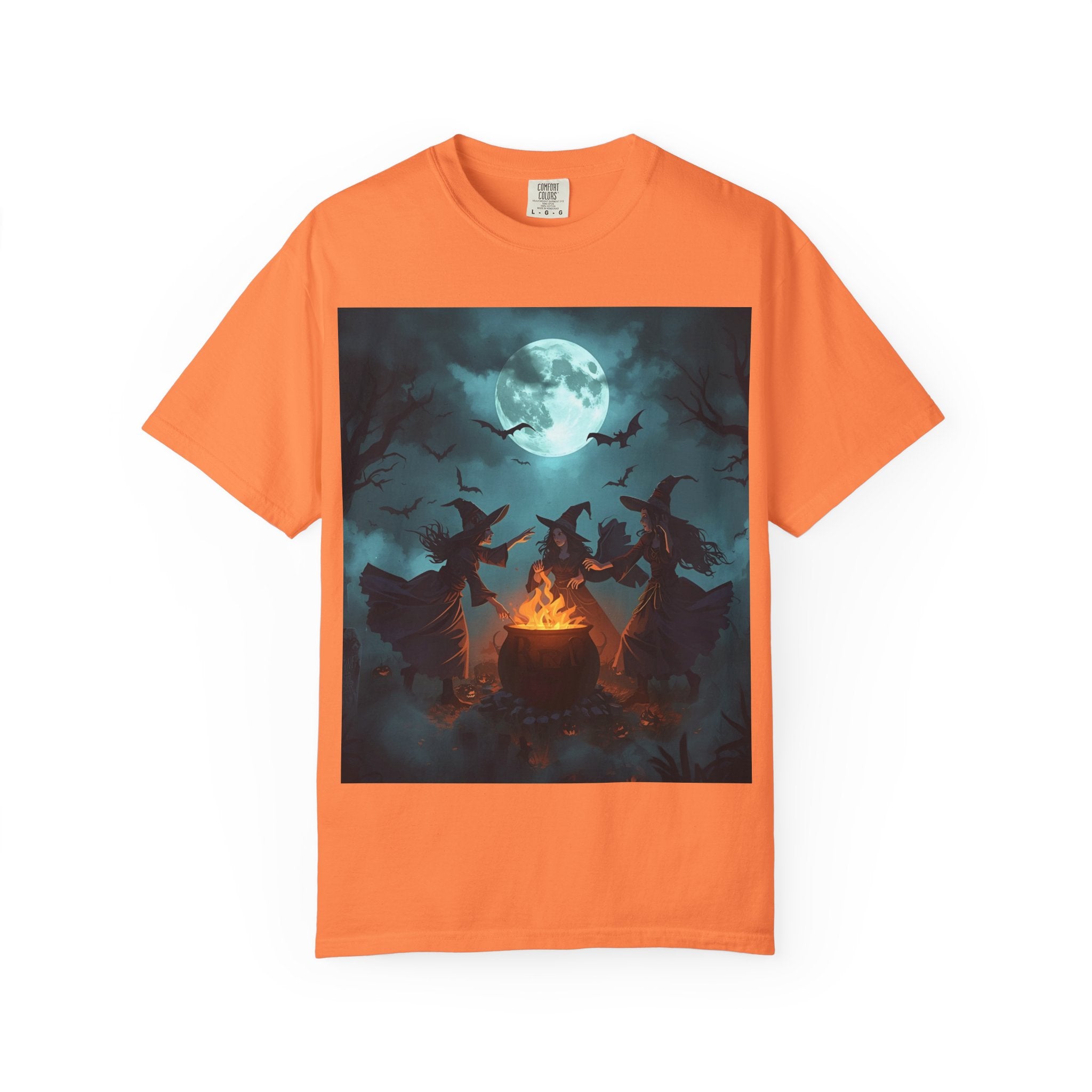 Spooky Halloween T-Shirt, Witchy Vibes Shirt, Unisex Spooky Tee, Halloween Costume Top, Witch Cauldron Graphic Shirt