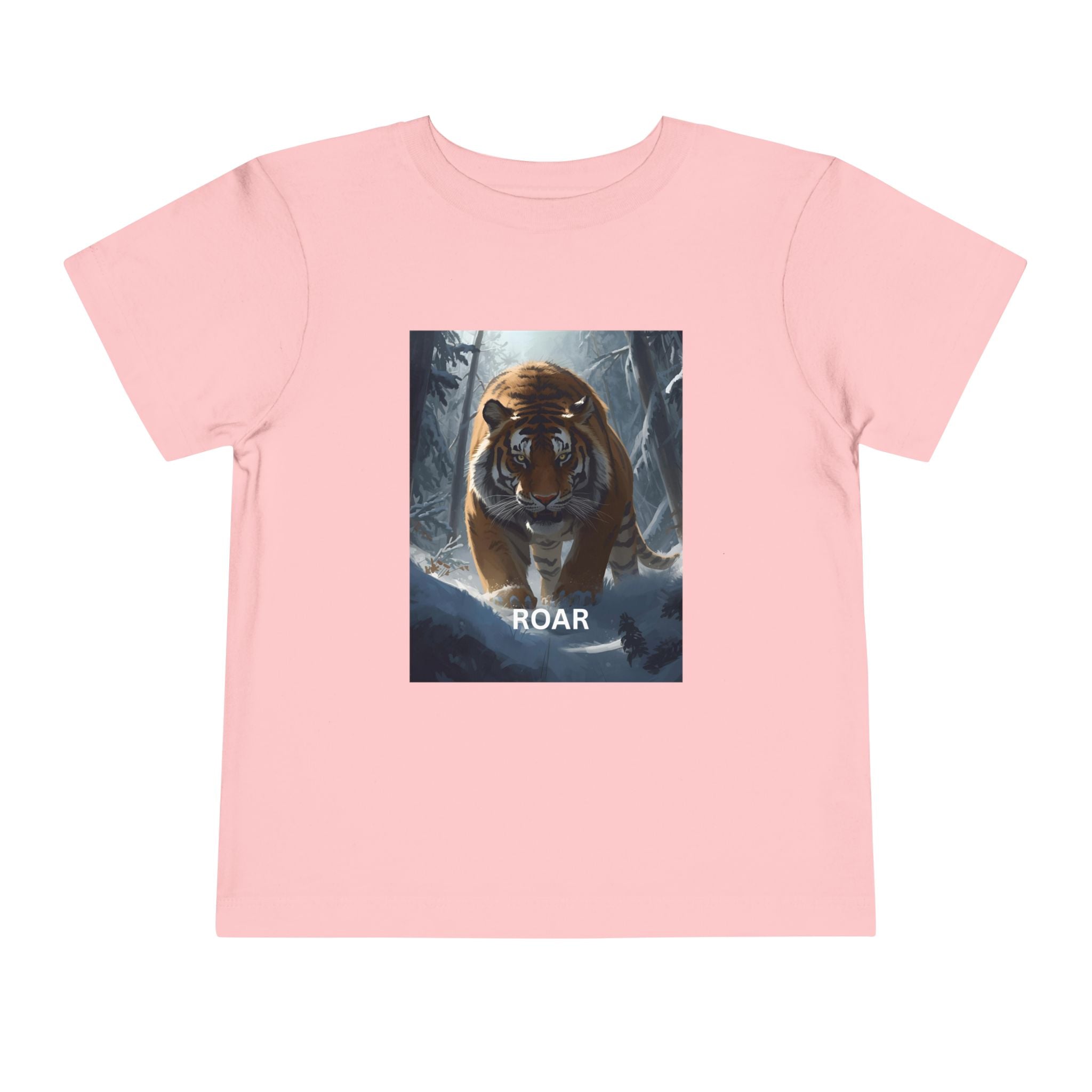 Tiger Roar Snow Toddler Short Sleeve Tee