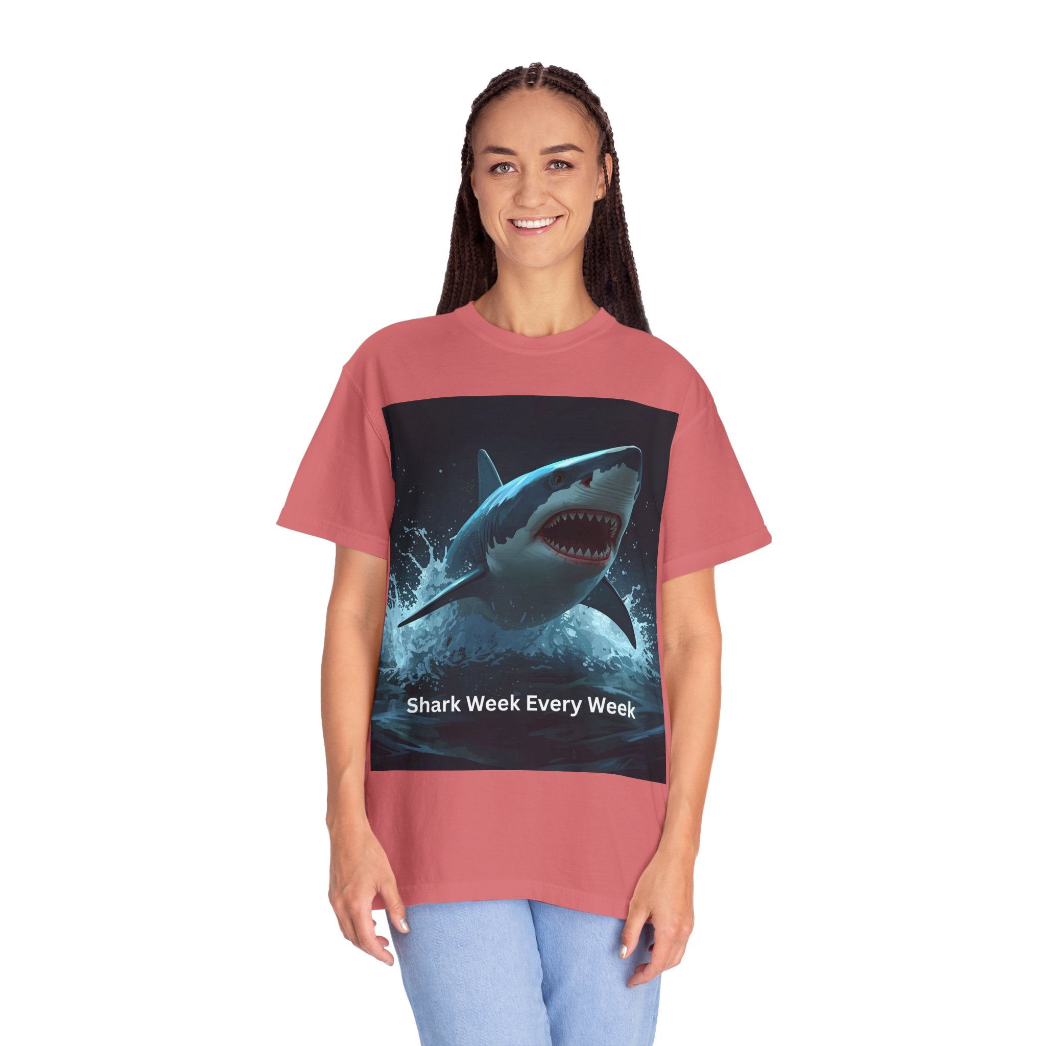 Shark Week Unisex T-Shirt | Fun Ocean Lover Tee, Summer Beachwear, Gift for Shark Fans, Party Outfit, Ocean Conservation Awareness