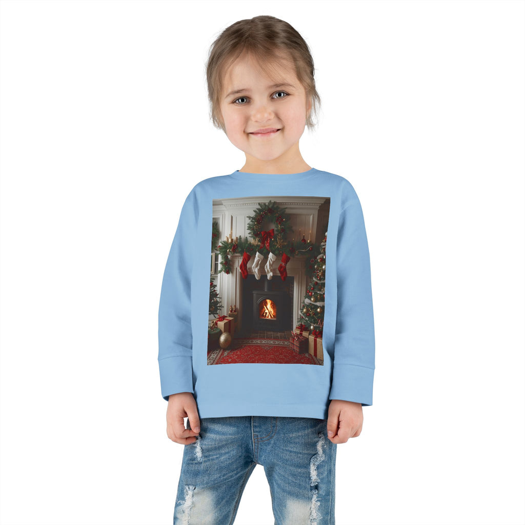Cozy Christmas Toddler Long Sleeve Tee