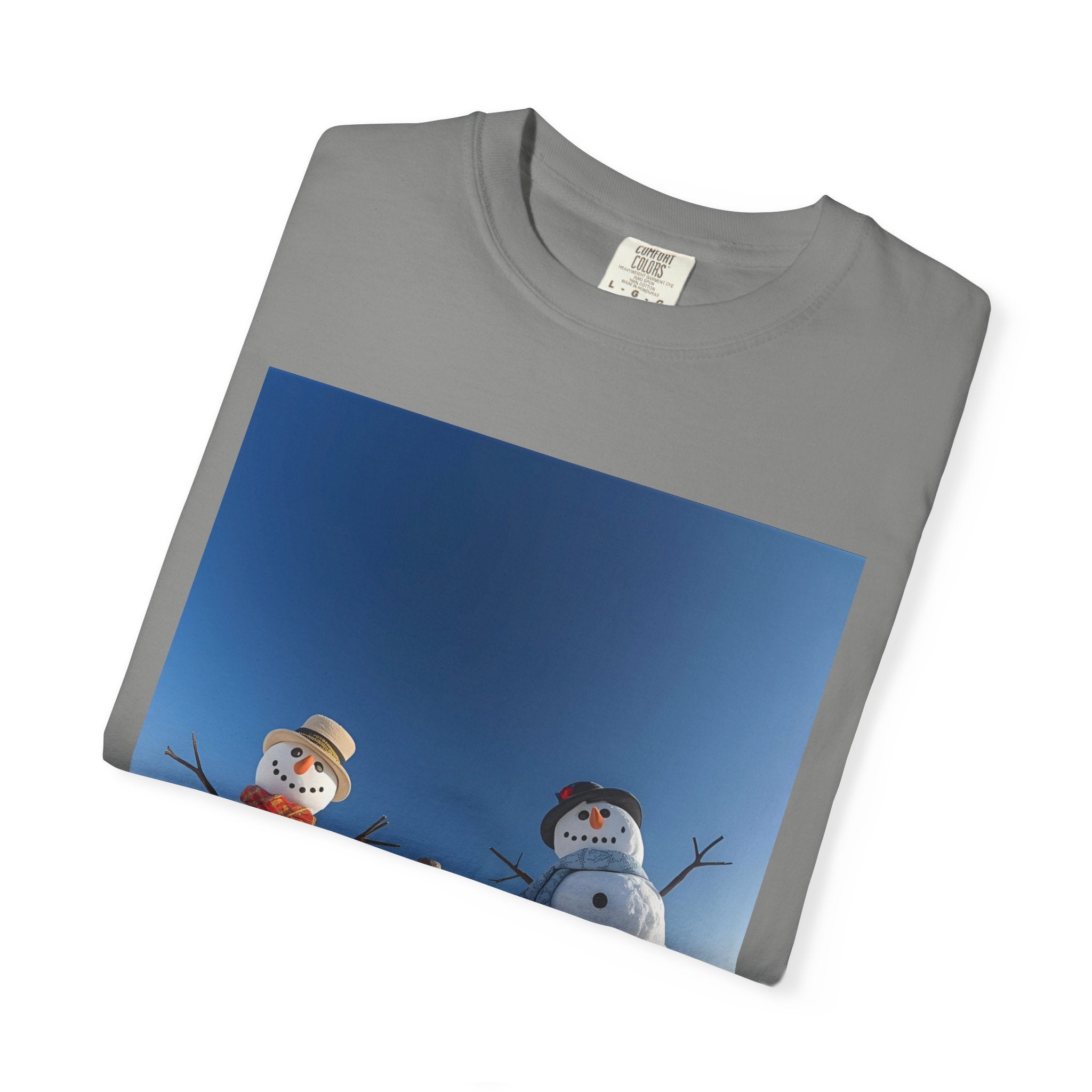 Festive Christmas Winter Wonderland Snowman T-shirt, Holiday Apparel, Christmas Gift, Unisex Tees, Cozy Winter Outfit, Family Fun