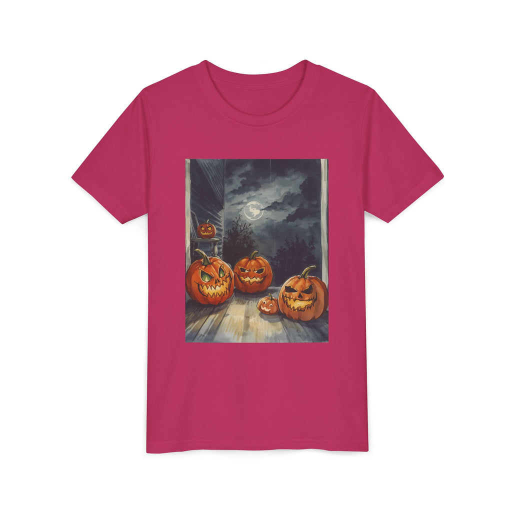 Halloween Pumpkin Spooky Youth Short Sleeve Tee