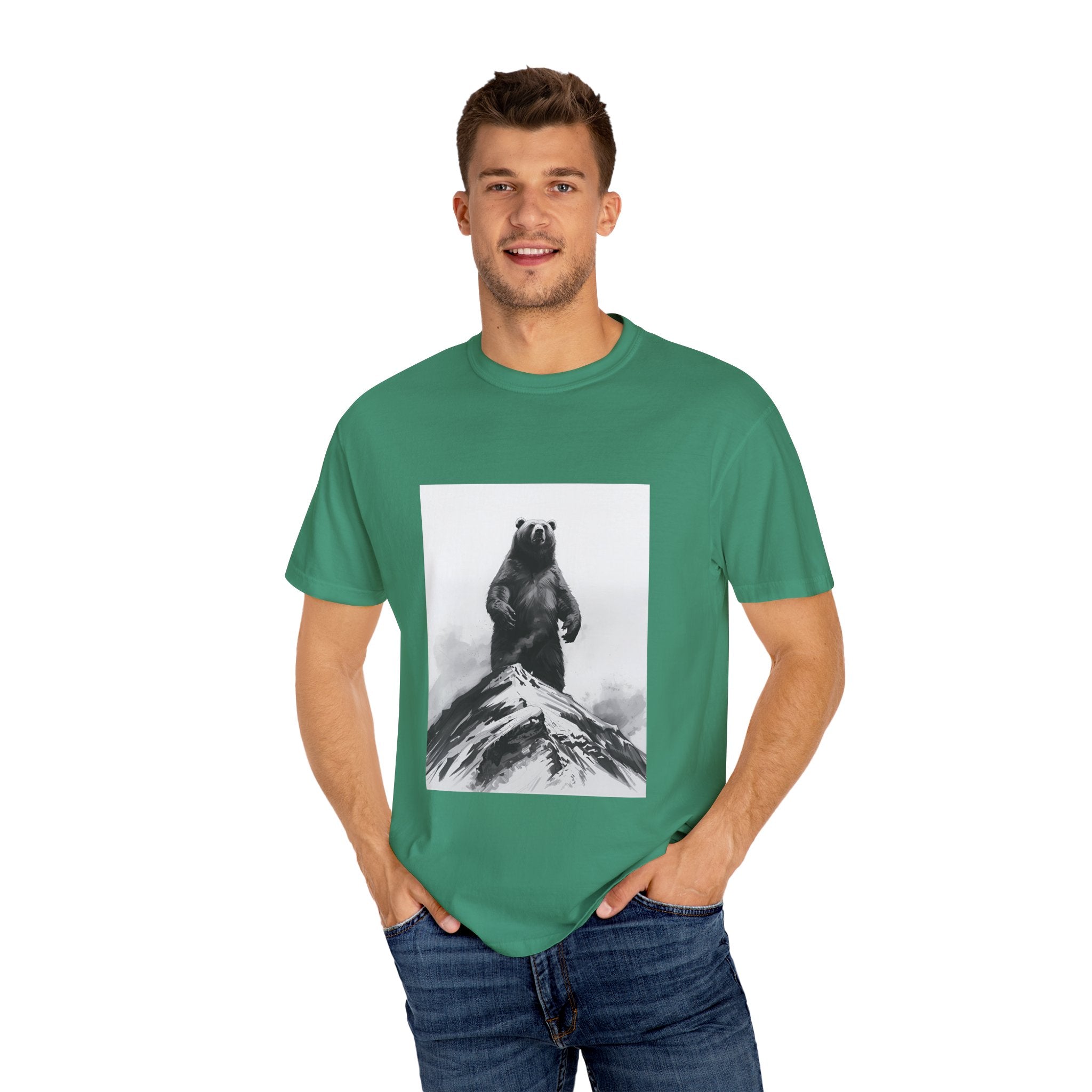 Bear Mountain Snow Unisex Garment-Dyed T-shirt