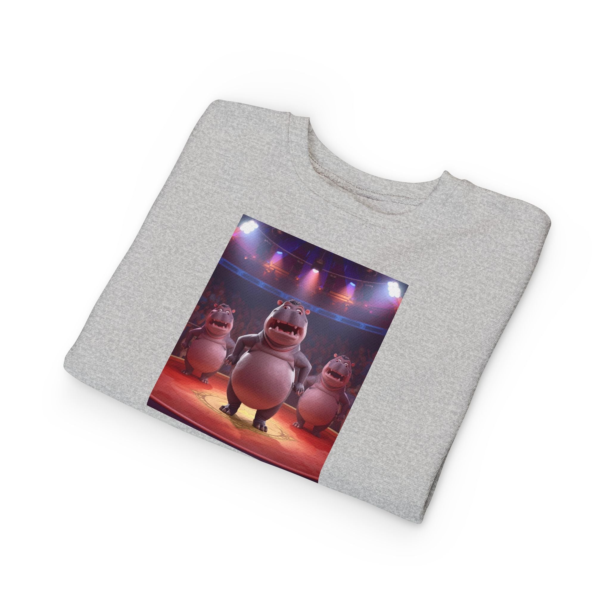 Hippo Funny Toddler Sweatshirt