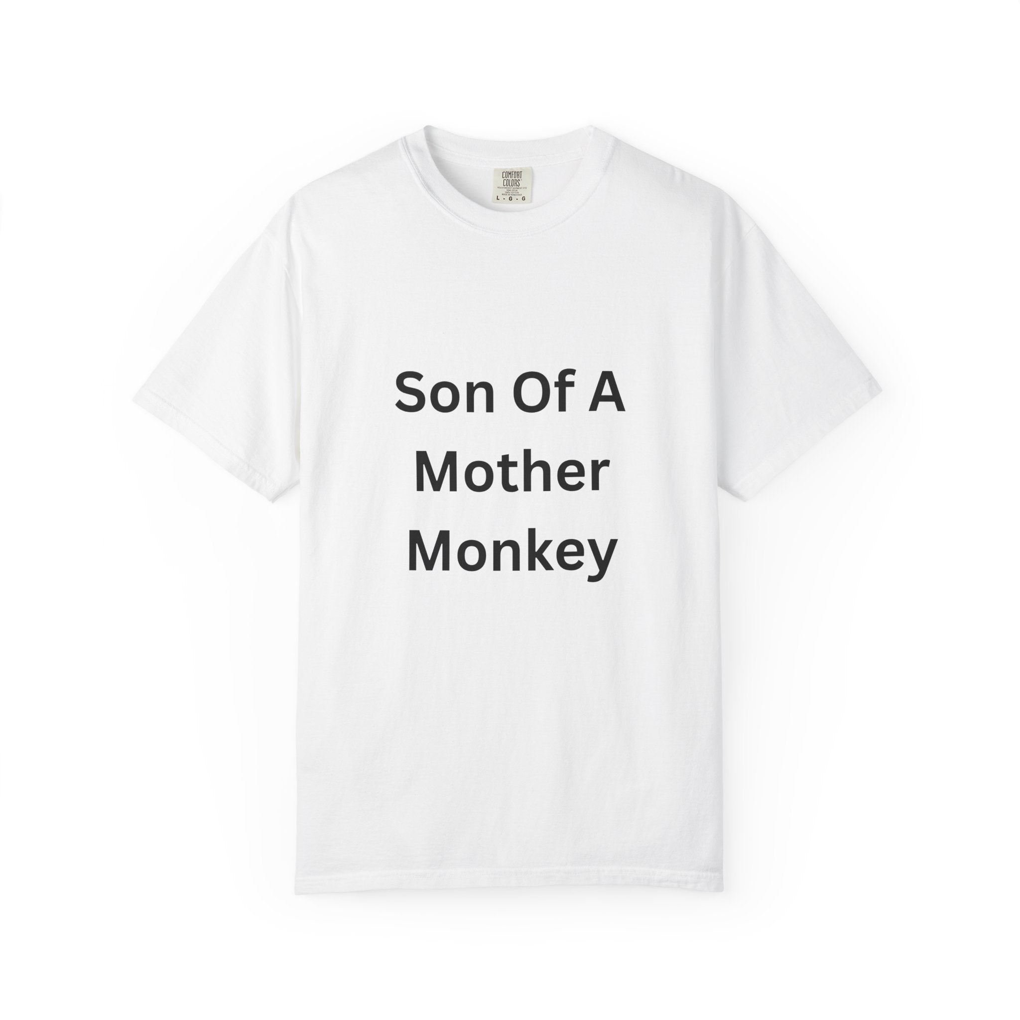 Unisex Humor T-shirt - "Son Of A Mother Monkey" - Funny Gift for Moms, Casual Wear, Birthday Gift, Eco-Friendly Tee, Unique Gift Idea