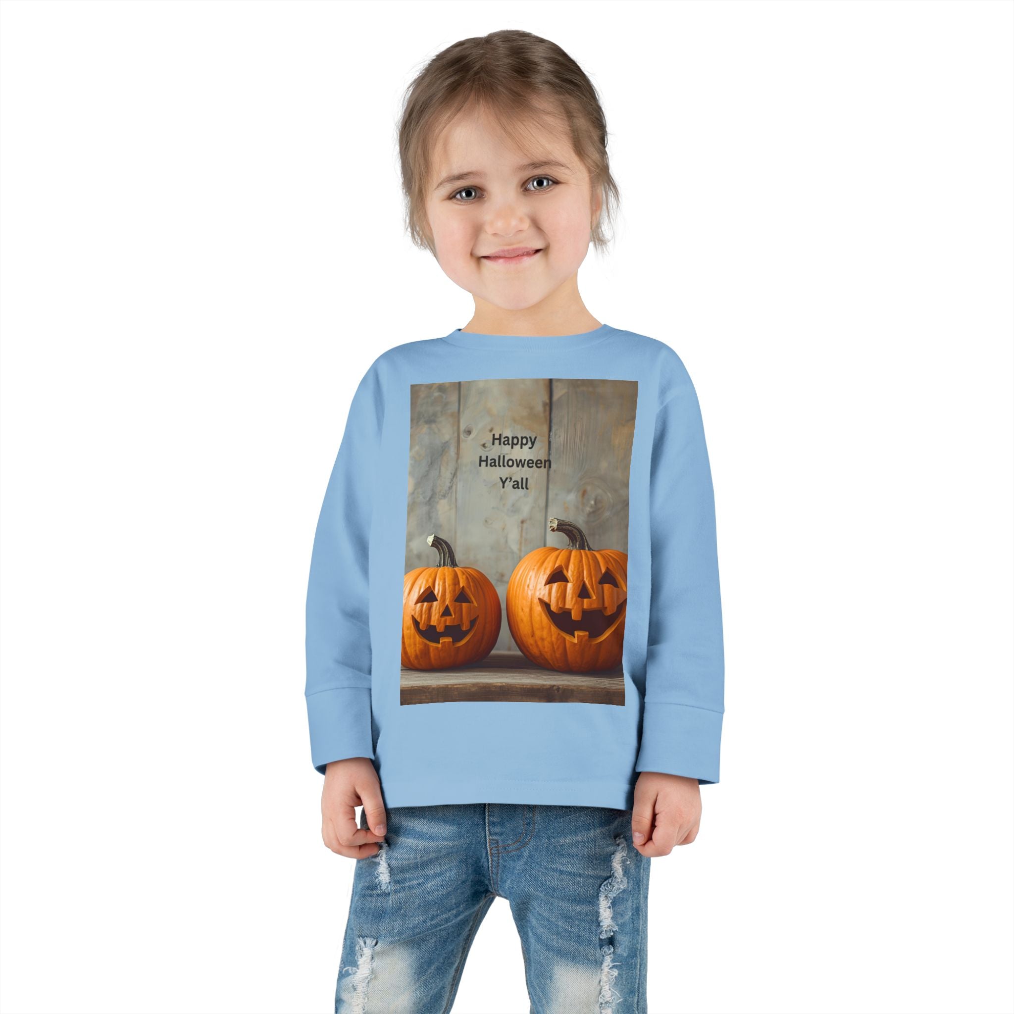 Halloween Pumpkin Toddler Long Sleeve Tee