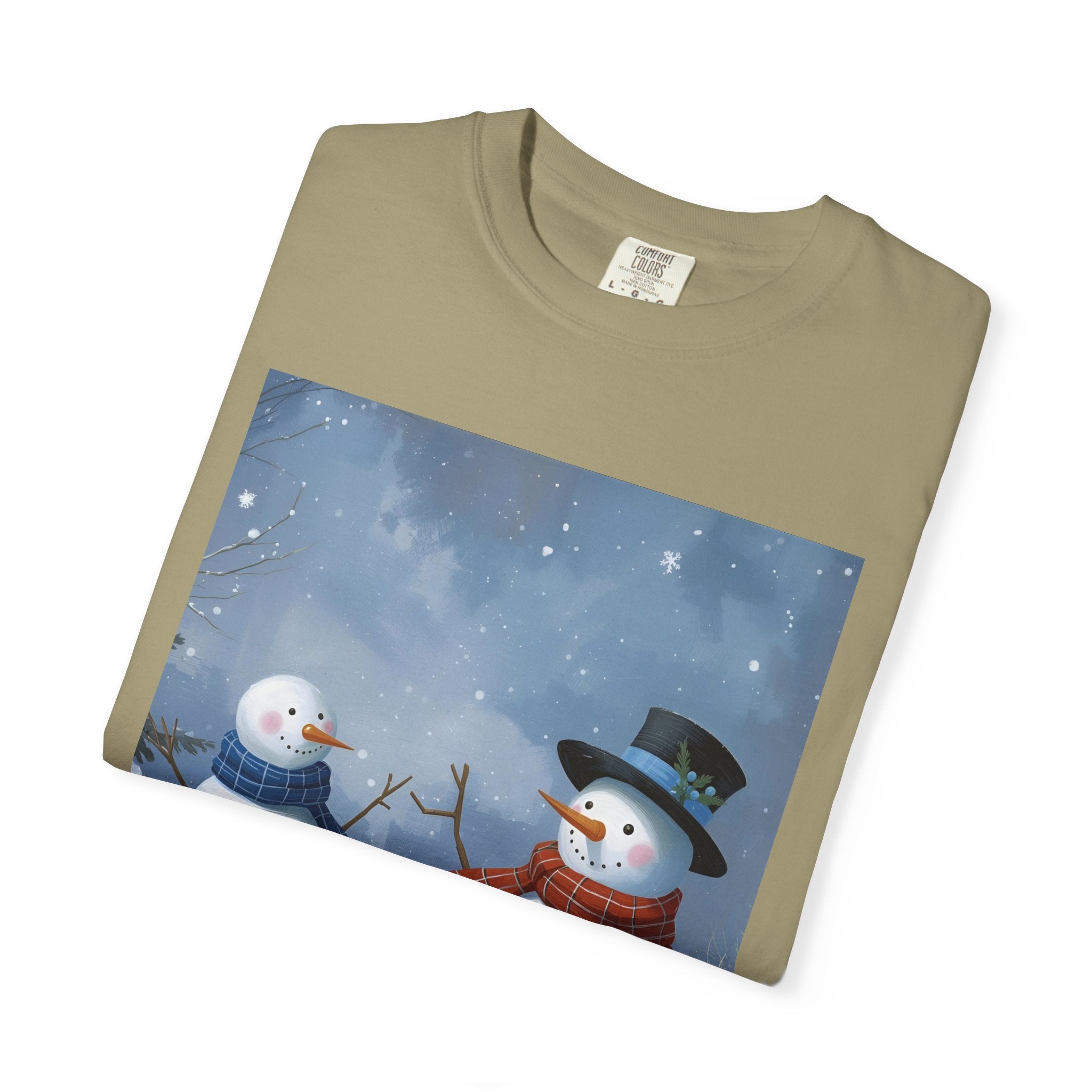 Christmas Snowman Family T-Shirt, Holiday Gift, Cozy Tee, Unisex Snowman Shirt, Festive Apparel, Winter Celebration Wear
