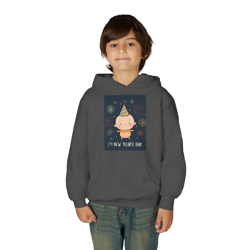 I Am A New Years Baby Youth Heavy Blend Hooded Sweatshirt