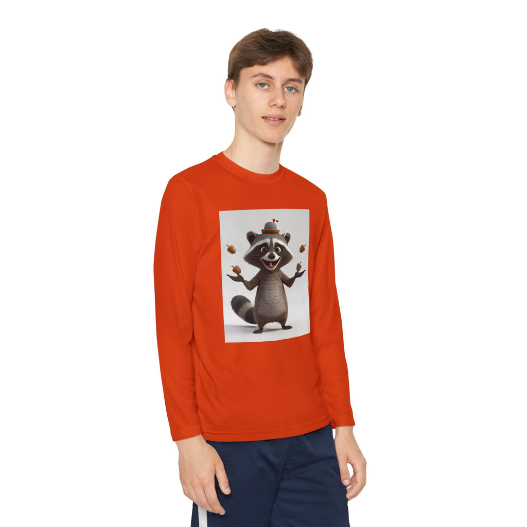 Raccoon Youth Long Sleeve Competitor Tee