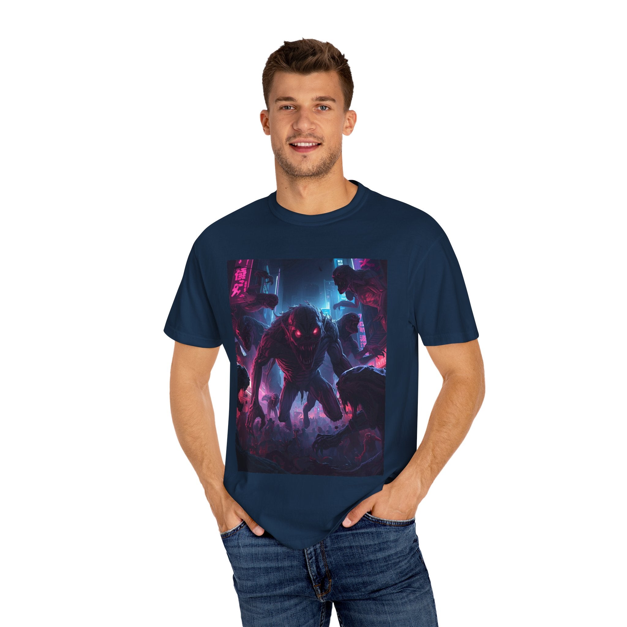 Spooky Creature Unisex Graphic Tee - Halloween Horror T-Shirt, Vintage Style, Spooky Gift, Unisex Halloween Apparel, Unique Costume Alternative