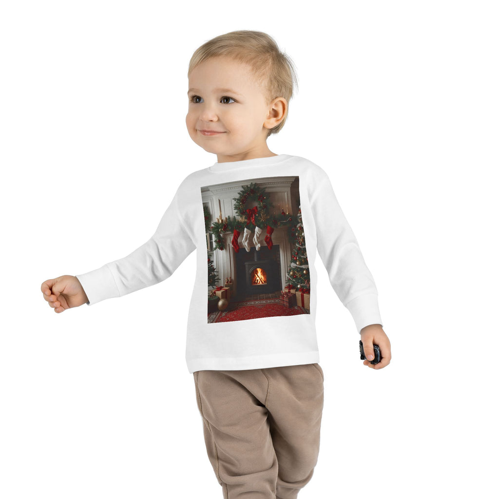 Cozy Christmas Toddler Long Sleeve Tee