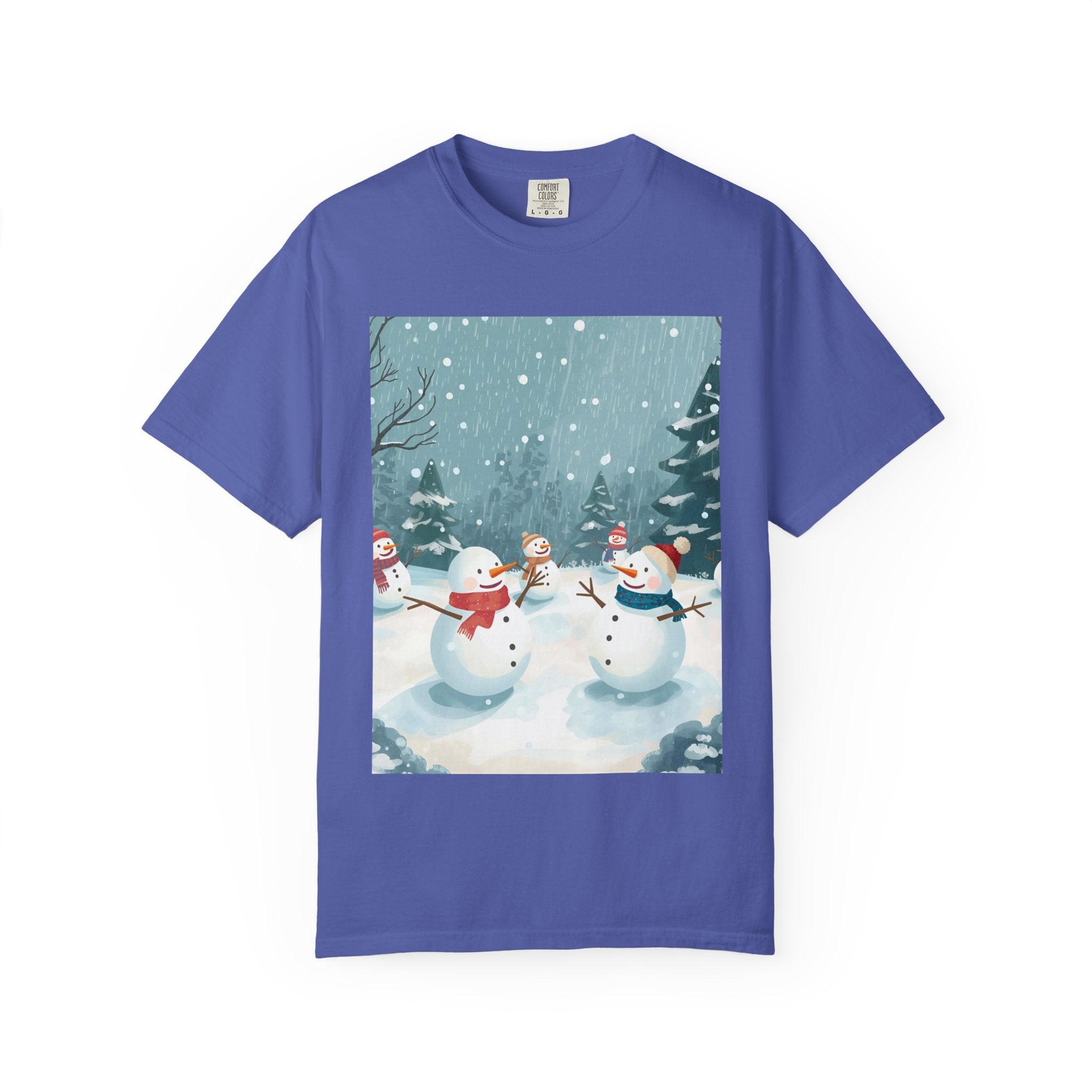 Festive Christmas Winter Wonderland Snowman T-shirt | Holiday Tee, Christmas Apparel, Gift for Him/Her, Graphic Shirt, Seasonal Fashion