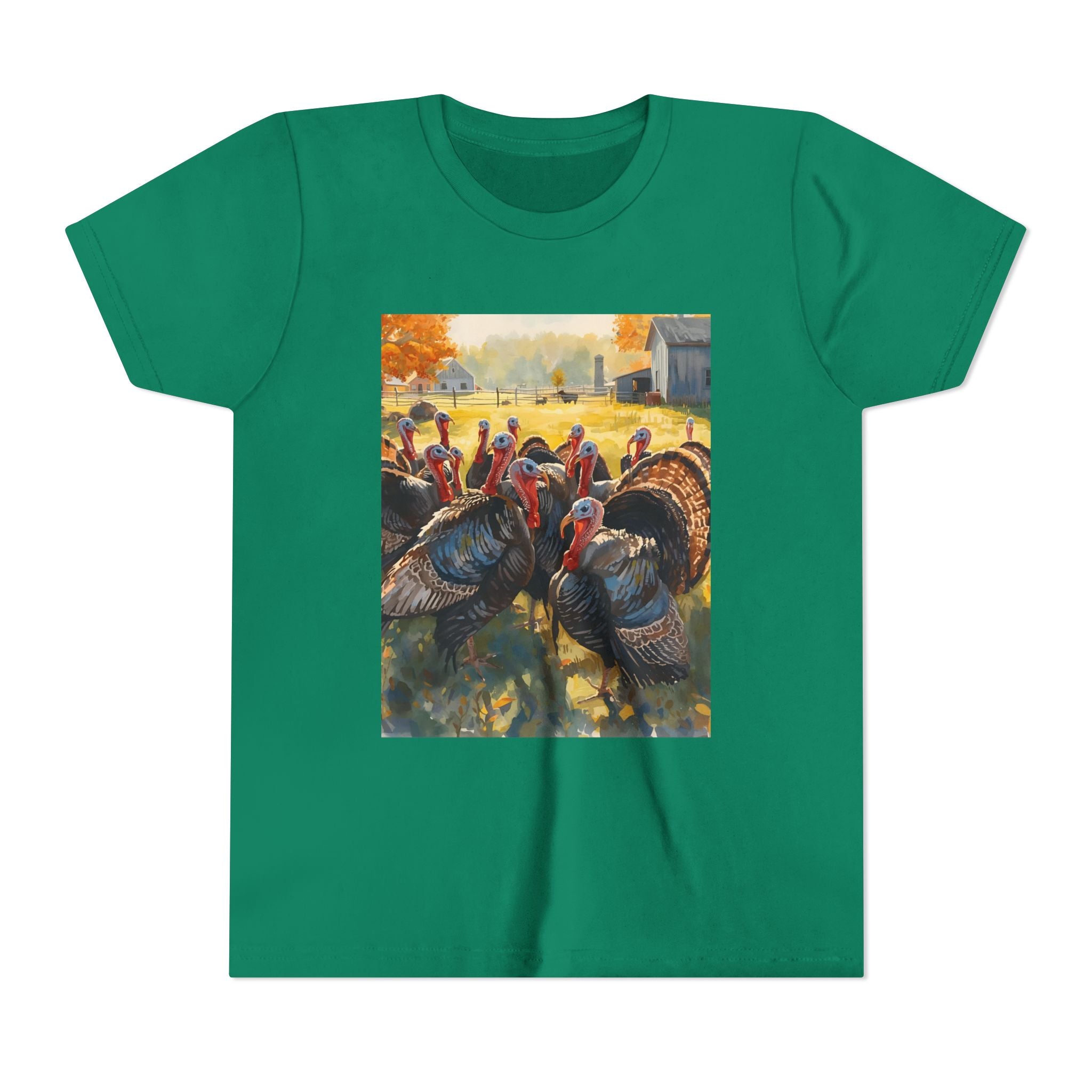 Thanksgiving Turkey Youth Short Sleeve Tee