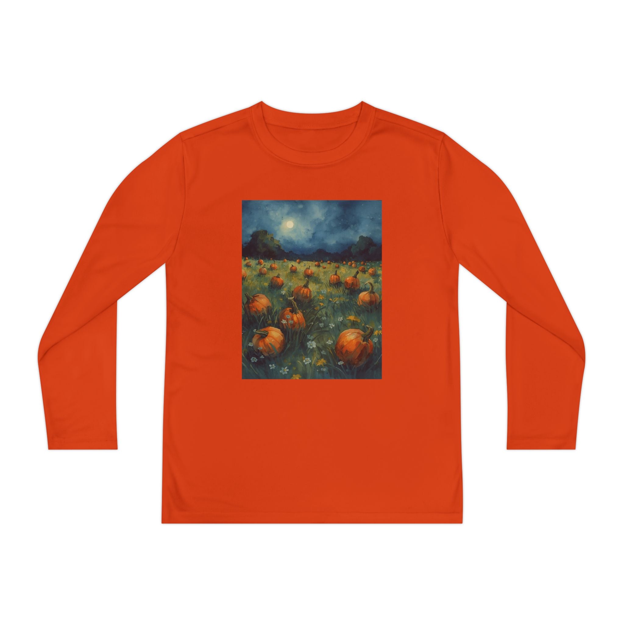 Youth Pumpkin Patch Long Sleeve Tee, Fall Fashion, Kids Apparel, Halloween Outfit, Pumpkin Lovers Gift, Cozy Autumn Shirt