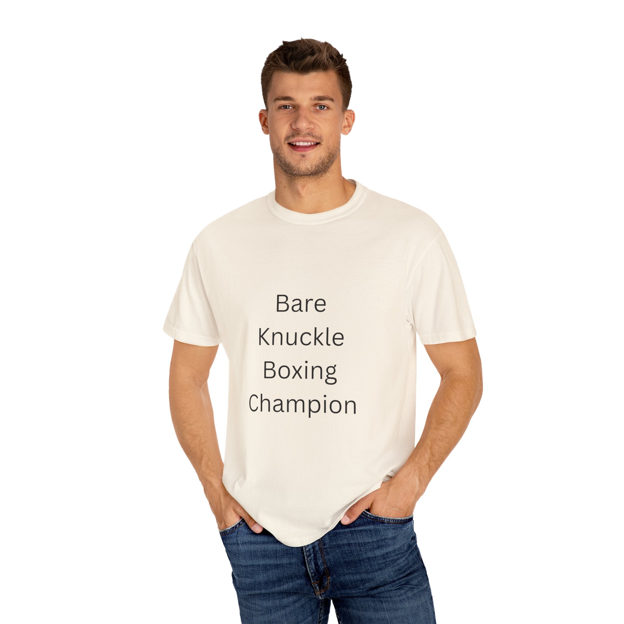 Bare Knuckle Boxing Champion T-shirt, Unisex Workout Tee, Gift for Fighters, Casual Sportswear, Motivation Gear, Gym Outfit
