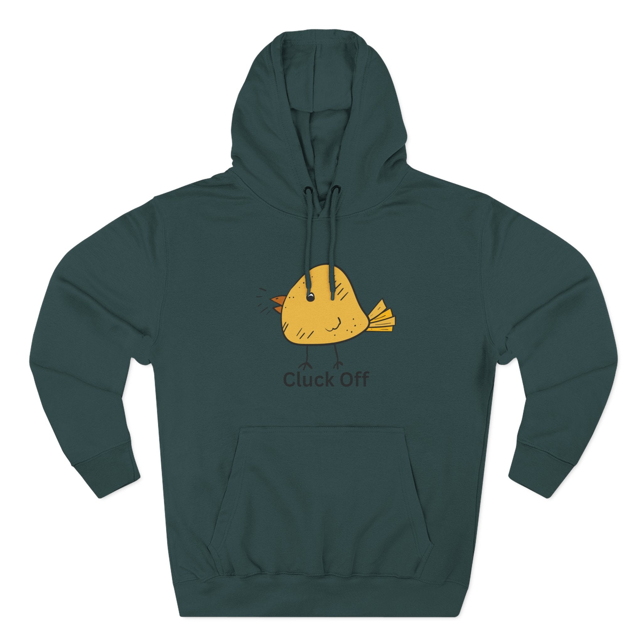 Cluck Off Funny Bird Hoodie, Quirky Fleece Hoodie, Gifting for Bird Lovers, Casual Wear, Perfect for Relaxing