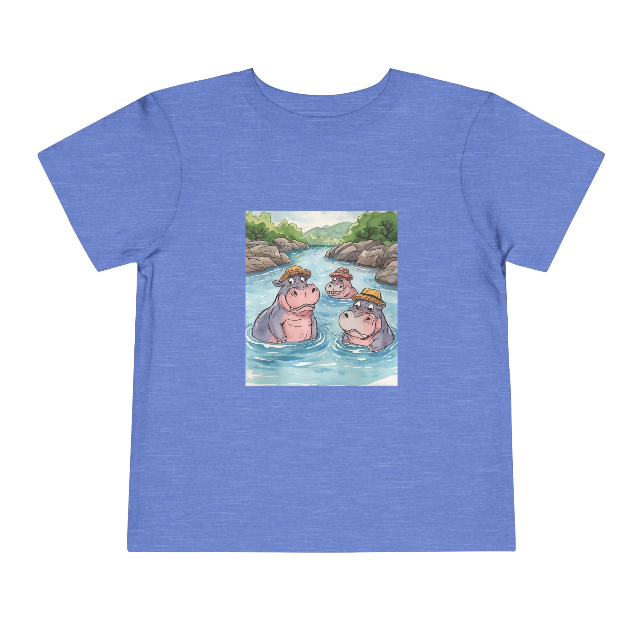 Hippo Cute Toddler Short Sleeve Tee