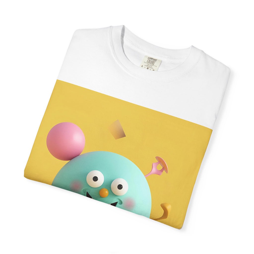 Playful Colorful Cartoon T-Shirt, Fun Graphic Tee, Summer Casual Wear, Gift for Kids and Adults, Birthday Party Outfit, Unique Design