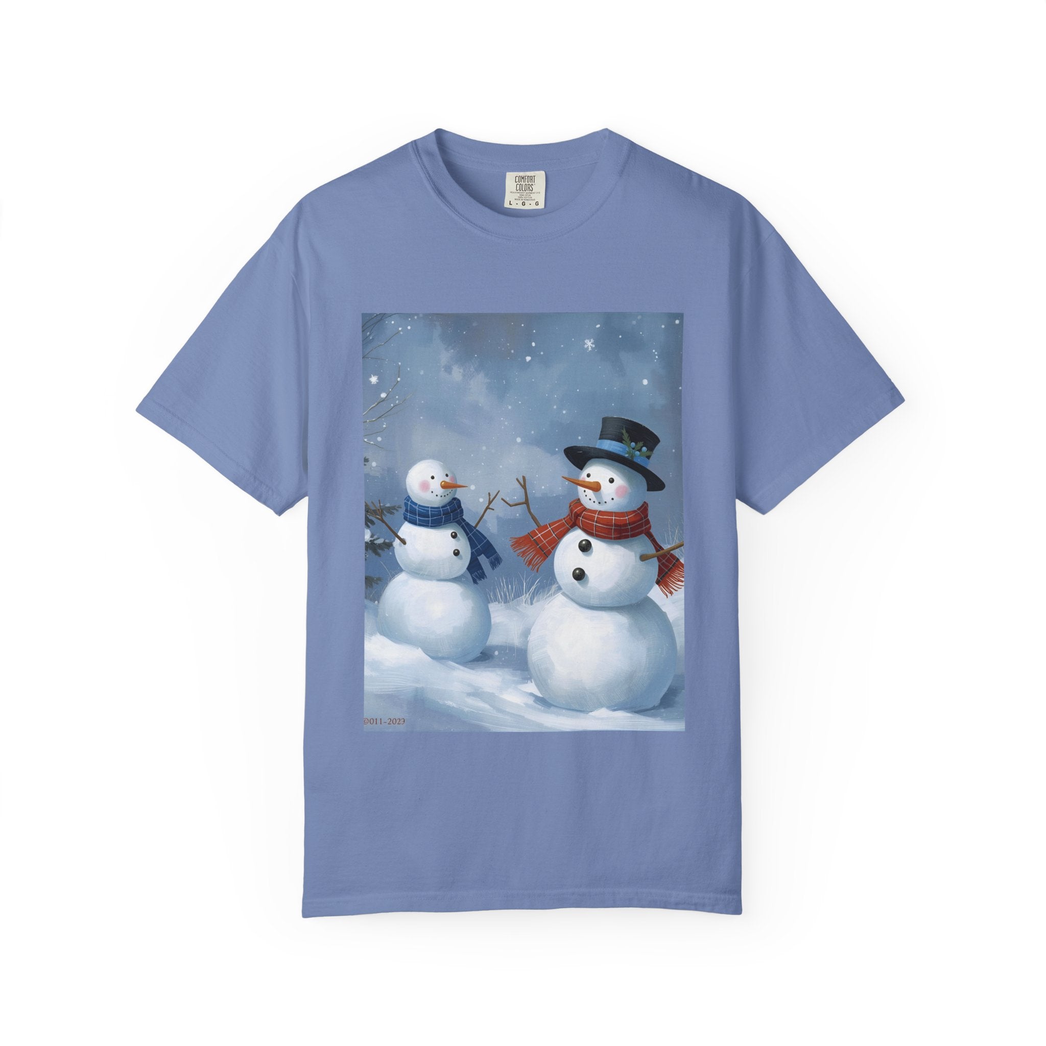 Christmas Snowman Family T-Shirt, Unisex Graphic Tee, Holiday Gift, Winter Apparel, Cozy Casual Wear, Christmas T-Shirt