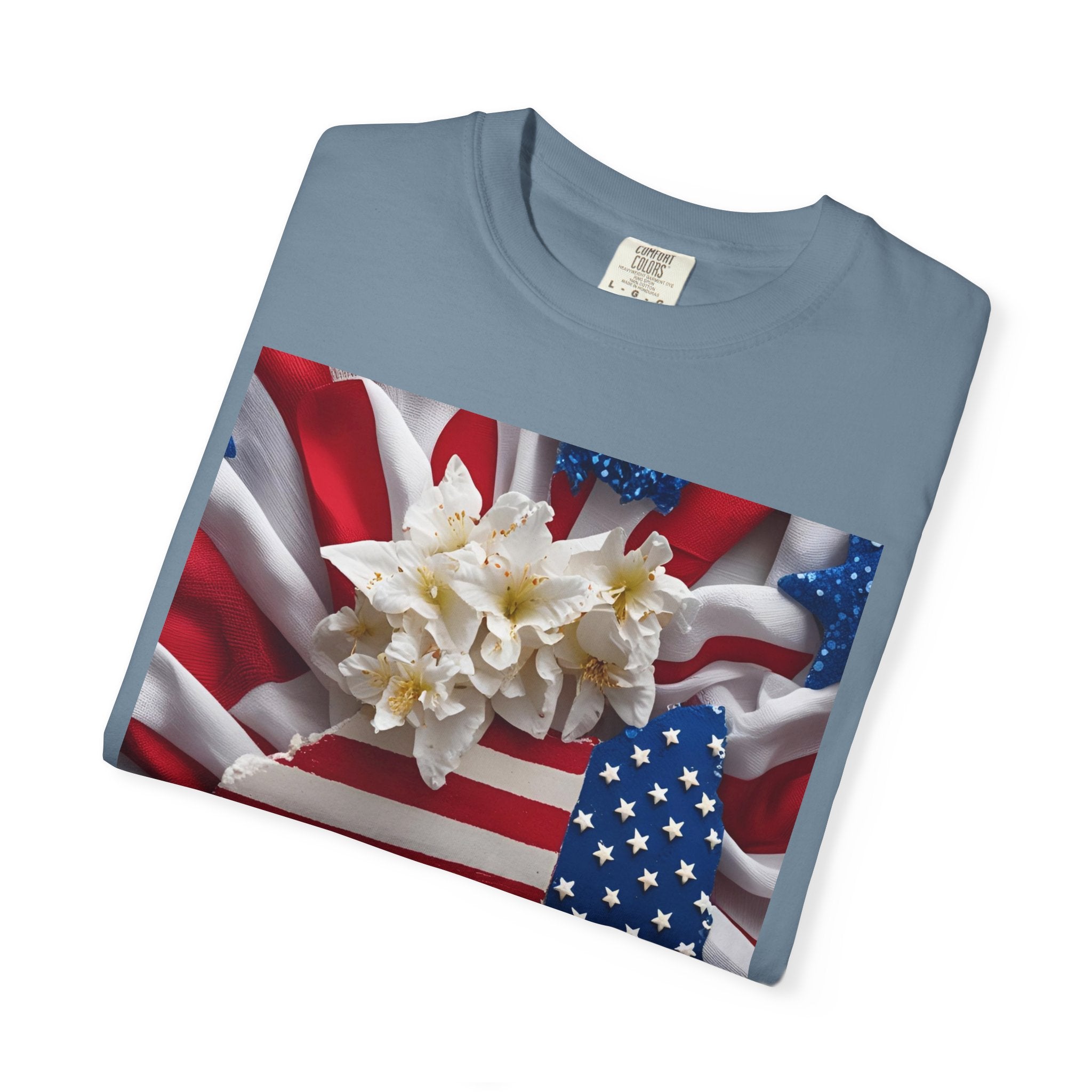 Patriotic Heart T-shirt for Festive Celebrations, 4th of July Apparel, Unisex Graphic Tee, American Pride Shirt, Independence Day Gift