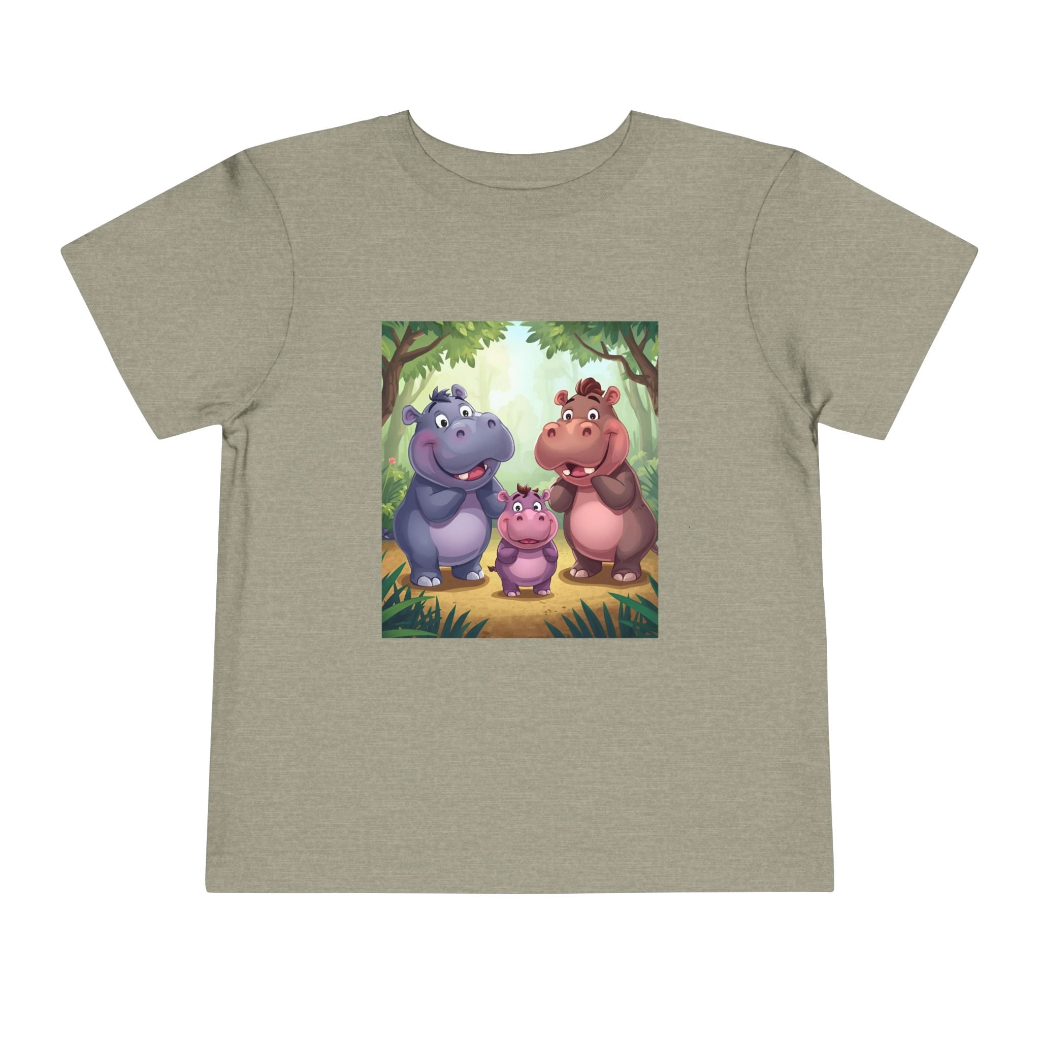 Hippo Cute Toddler Short Sleeve Tee