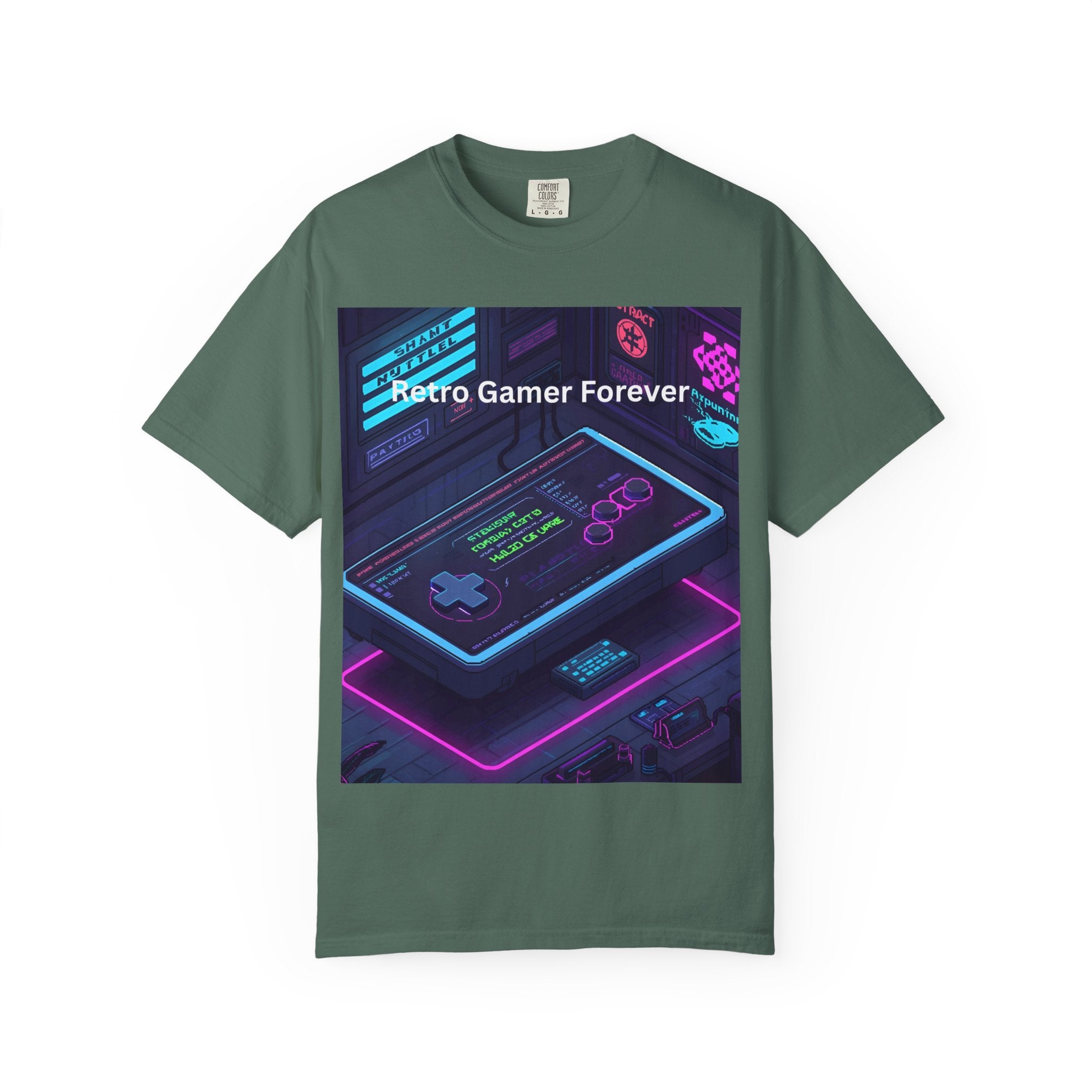 Retro Game Controller Unisex Garment-Dyed T-shirt