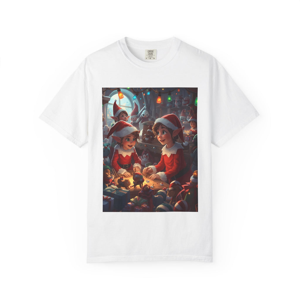 Festive Christmas Elf T-Shirt, Holiday Gift, Unisex Tee, Seasonal Wear, Family Celebration, Santa Theme