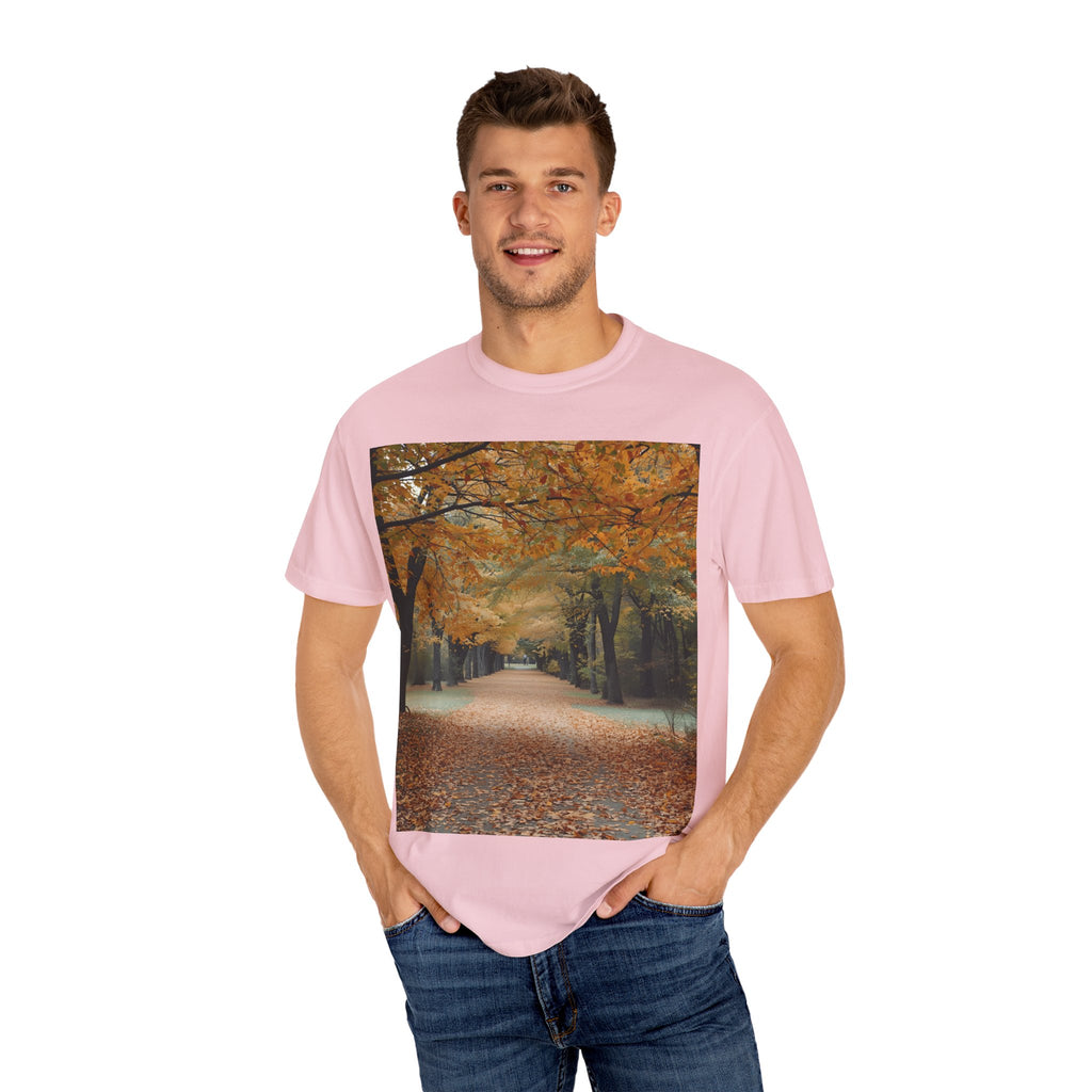Autumn Pathways Unisex T-Shirt - Cozy Fall Vibes, Nature Lover's Tee, Seasonal Style, Perfect for Thanksgiving, Outdoors Events