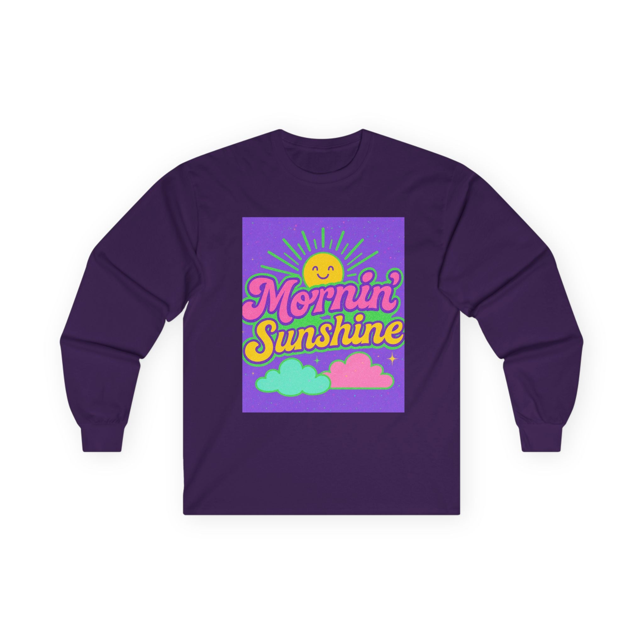 Mornin' Sunshine Long Sleeve Tee - Unisex Cotton Top for Cheerful Days