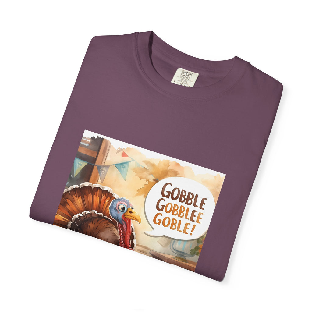 Thanksgiving Turkey T-Shirt, Unisex Fall Tee, Gobble Gobble Shirt, Autumn Apparel, Holiday Gift, Family Gathering Wear