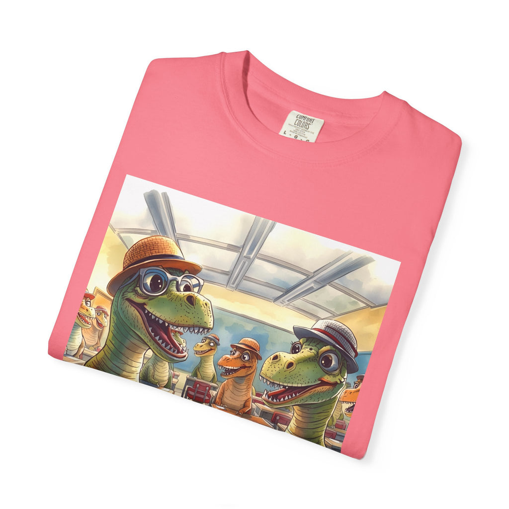 Dinosaur Classroom Unisex T-Shirt: Fun, Casual Wear for Kids, Teachers, Dino Lovers, Birthday Gifts, Everyday Use
